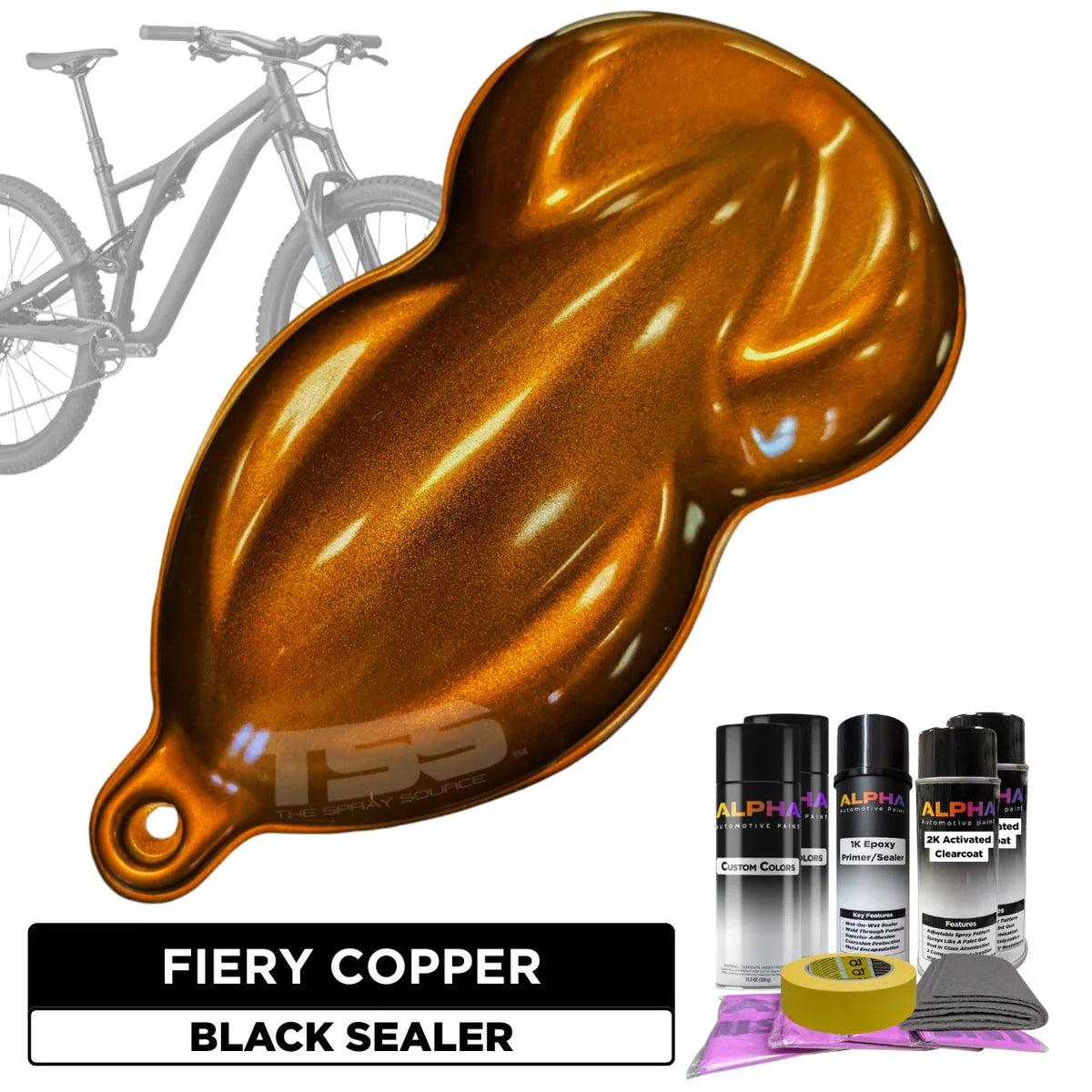 Fiery Copper Pearl Bike Paint Kit