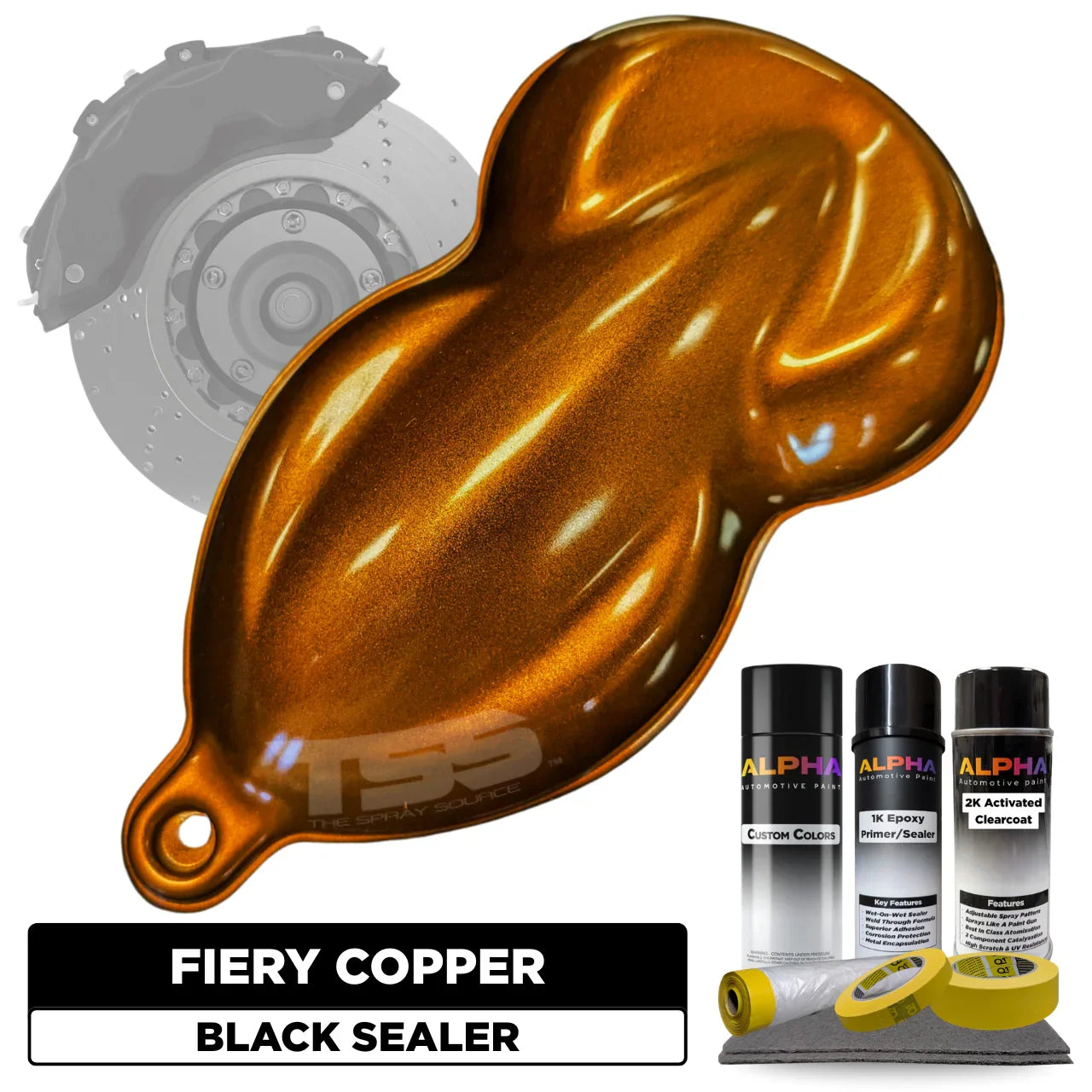 Fiery Copper Pearl Brake Caliper Paint Kit