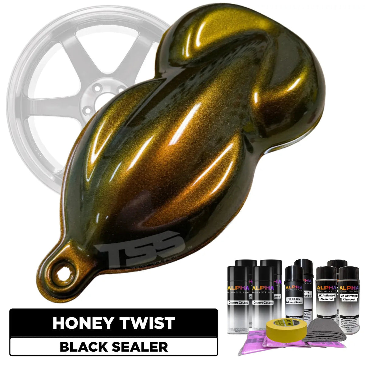 Honey Twist Wheel Paint Kit