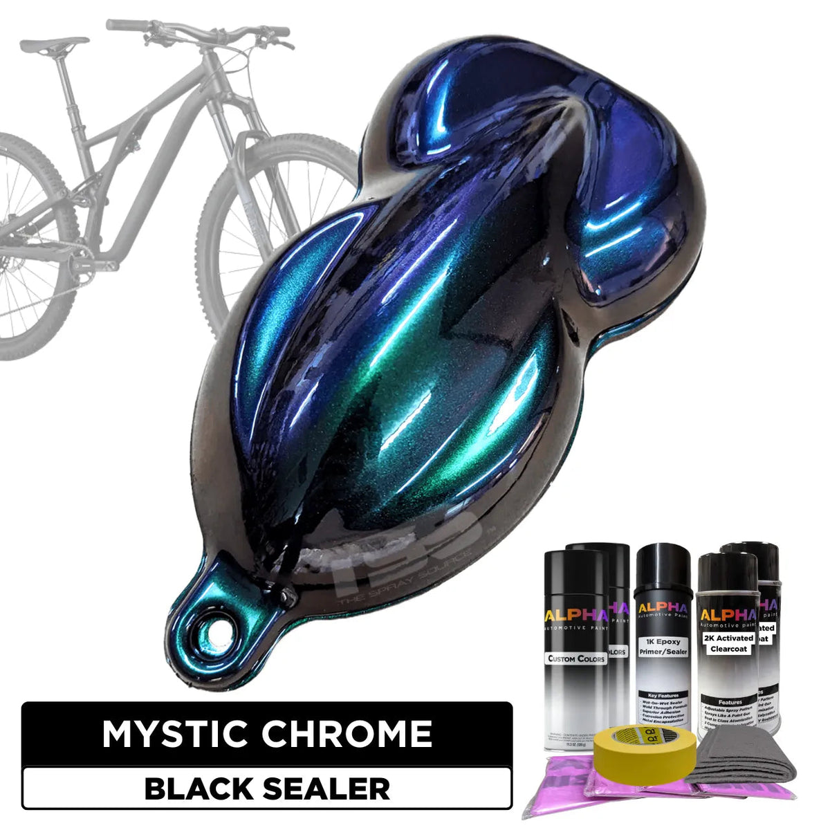 Mystic Chrome Alpha Custom Color Bike Paint Kit