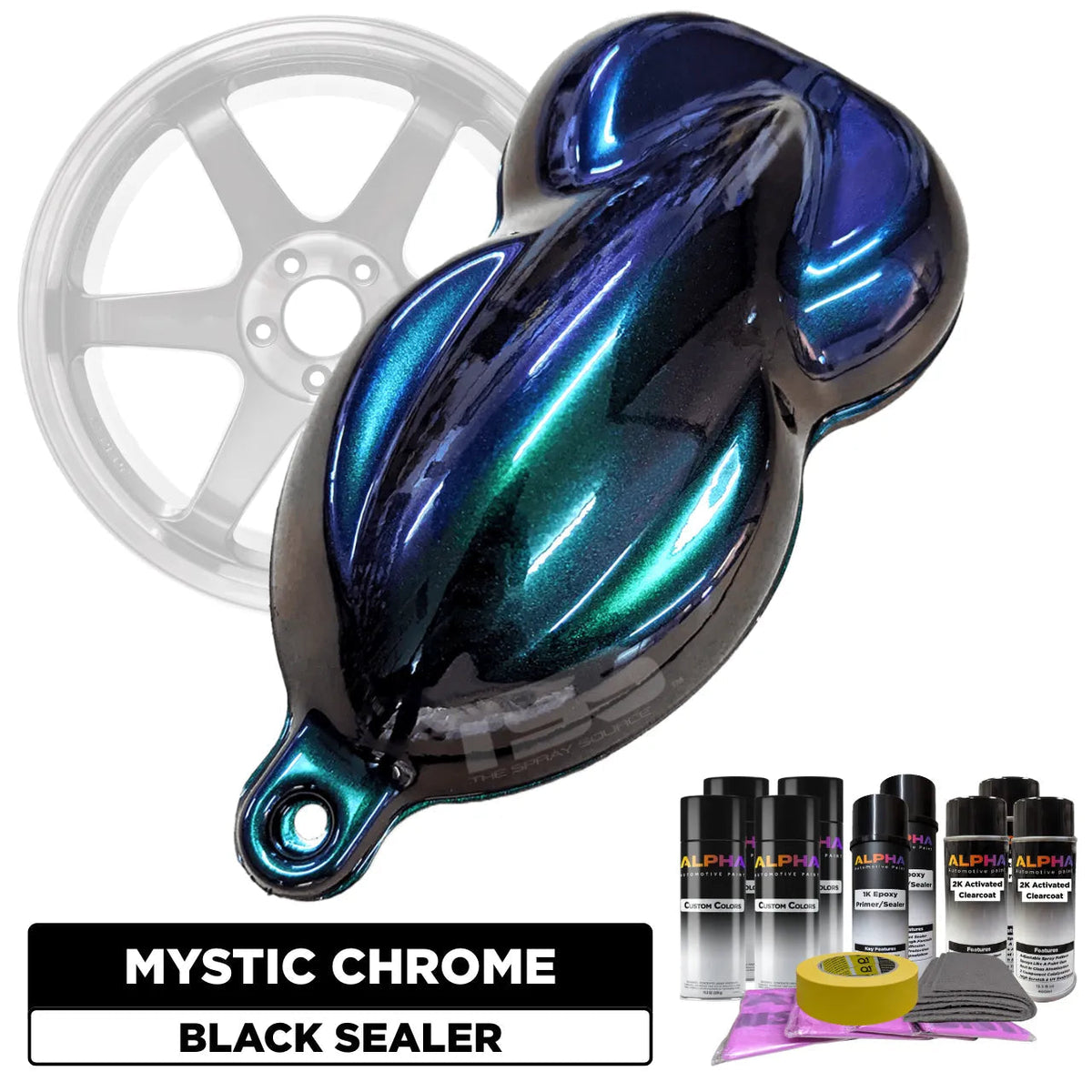 Mystic Chrome Alpha Custom Color Wheel Paint Kit