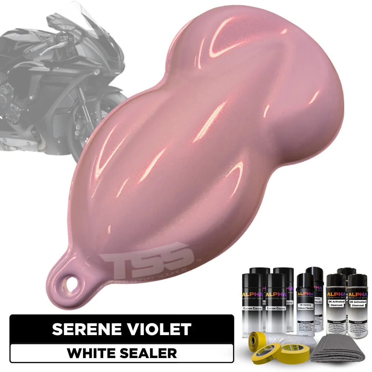 Serene Violet Motorcycle Paint Kit