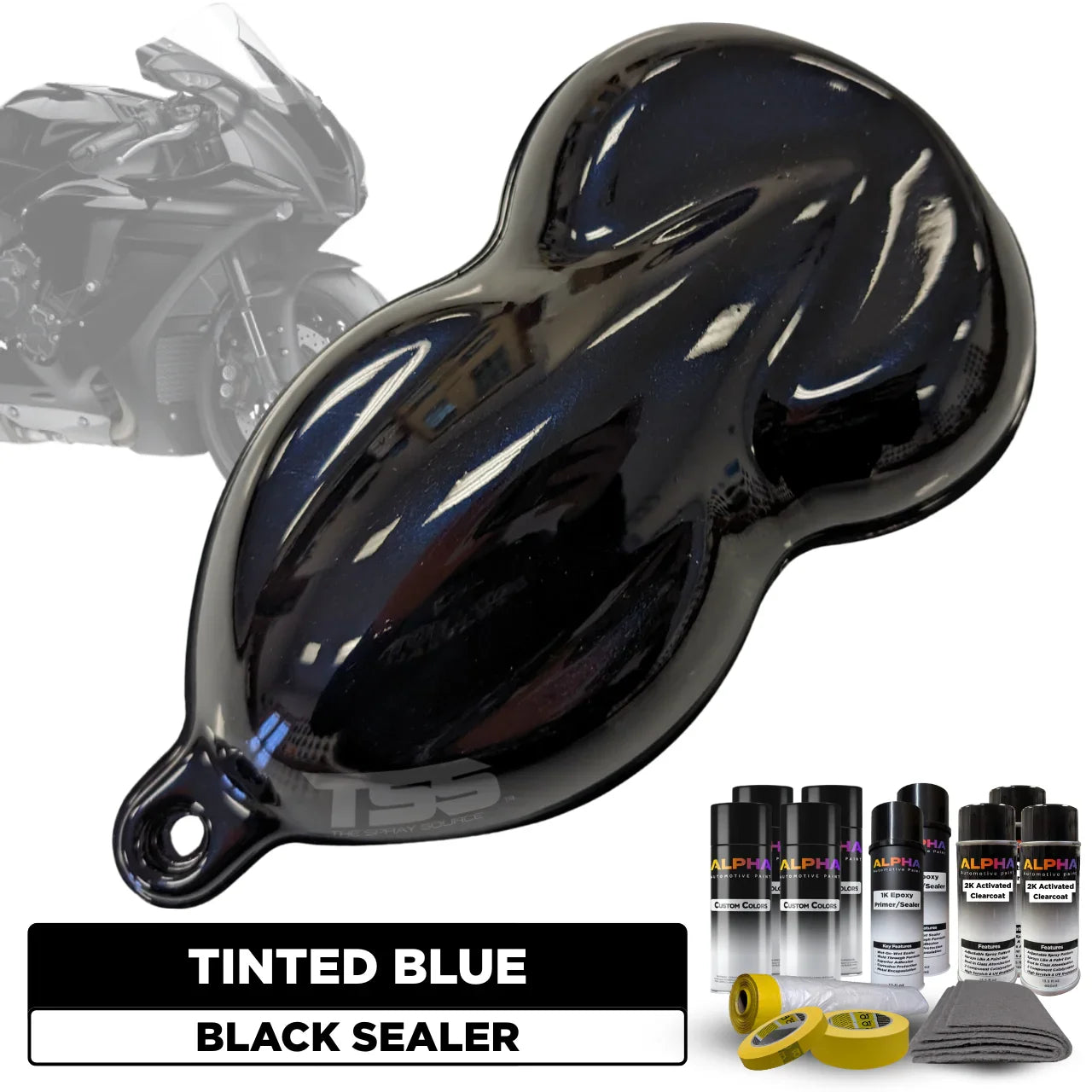 Solar Yellow Motorcycle Paint Kit