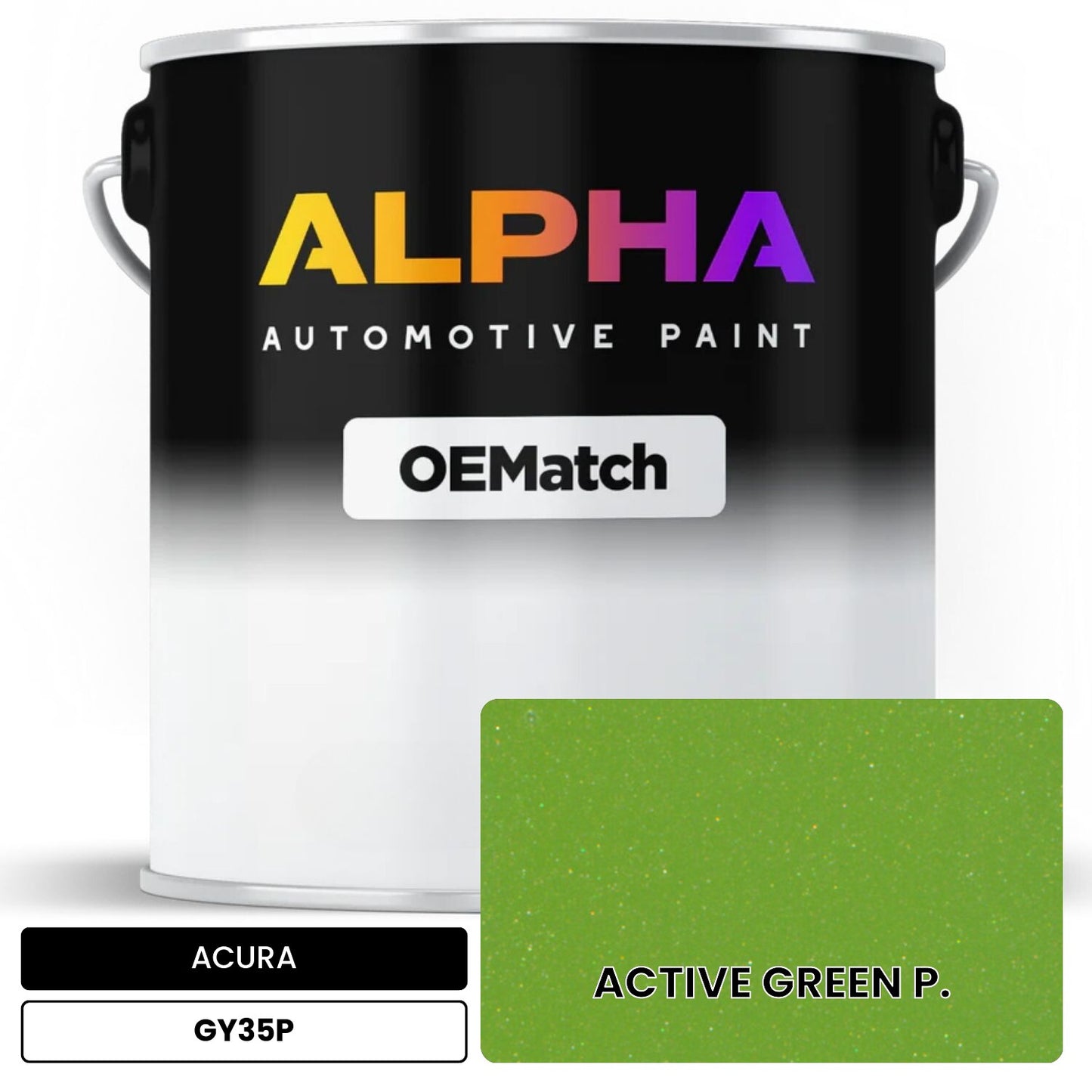 ACURA ACTIVE GREEN P. GY35P OEMatch Basecoat