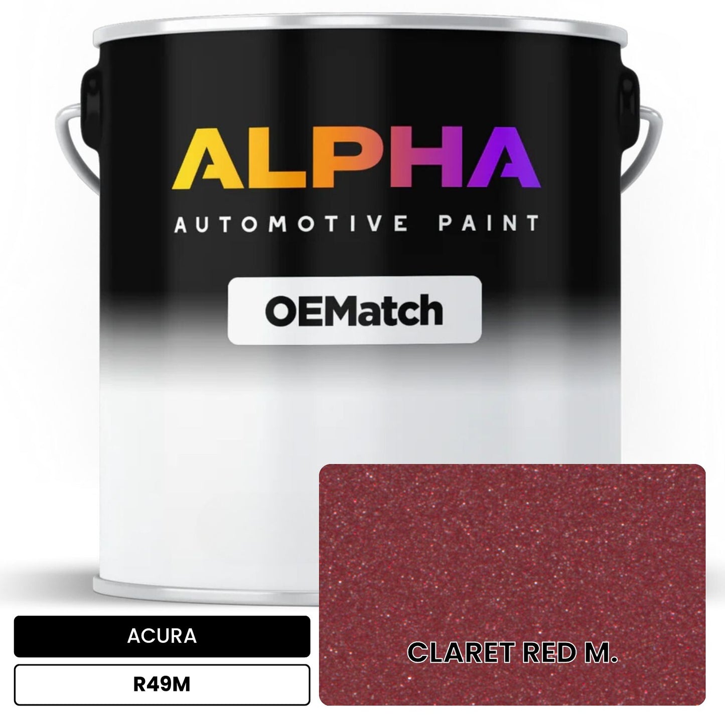 ACURA CLARET RED M. R49M OEMatch Basecoat