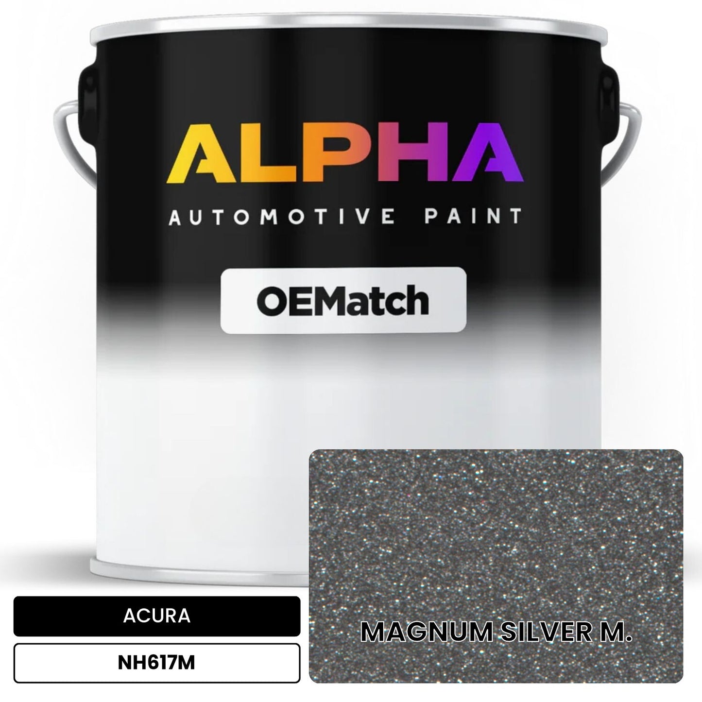 ACURA MAGNUM SILVER M. NH617M OEMatch Basecoat