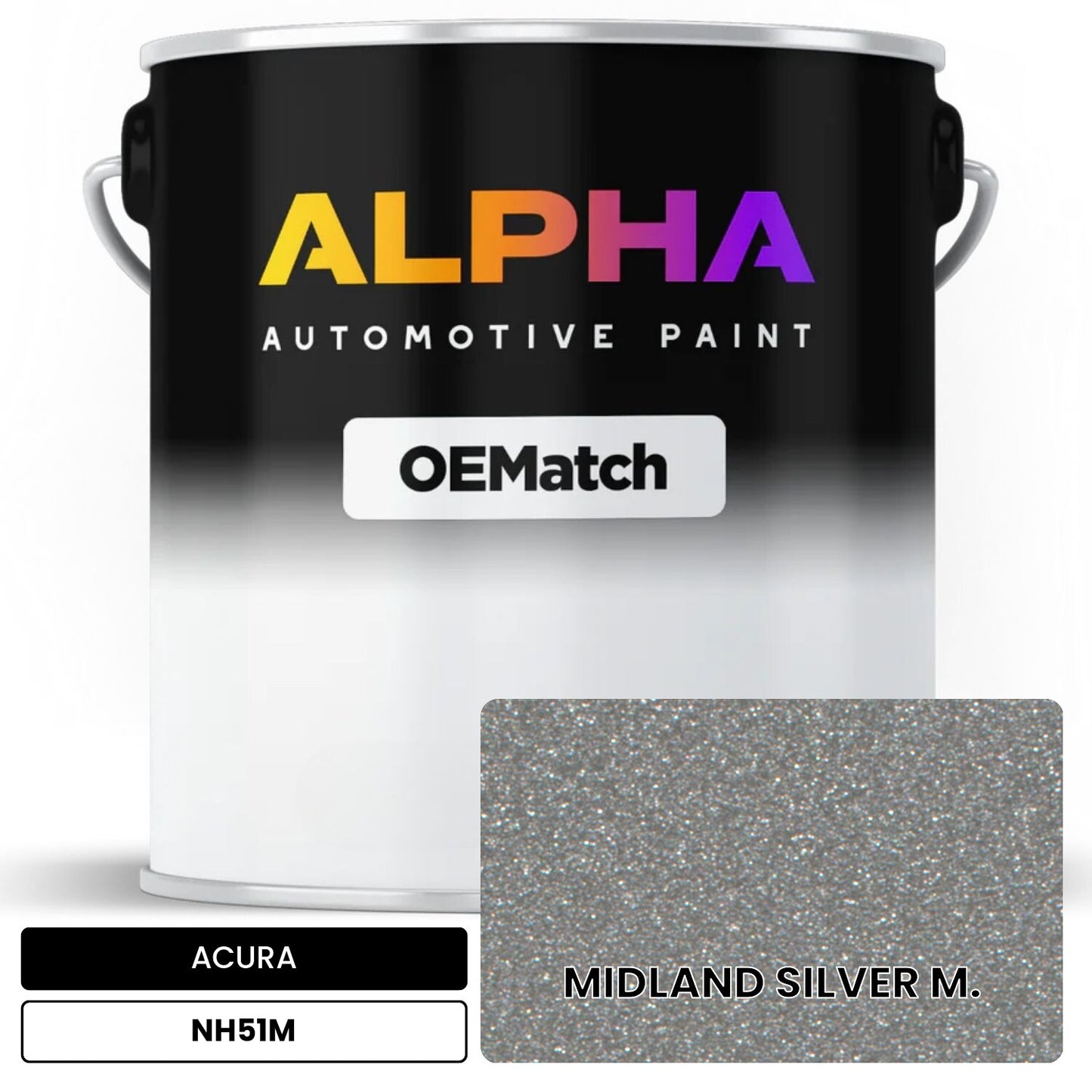 ACURA MIDLAND SILVER M. NH51M OEMatch Basecoat