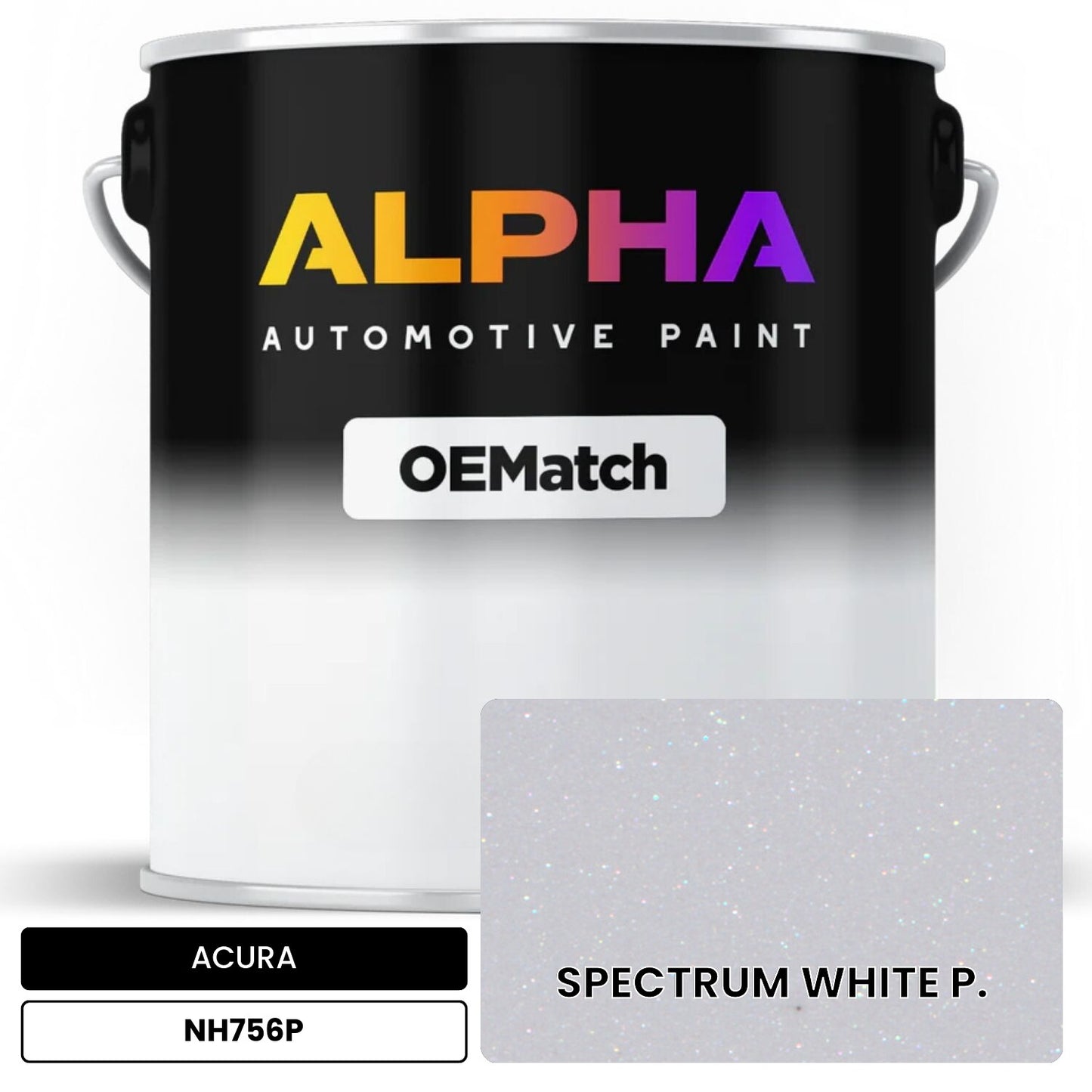 ACURA SPECTRUM WHITE P. NH756P OEMatch Basecoat