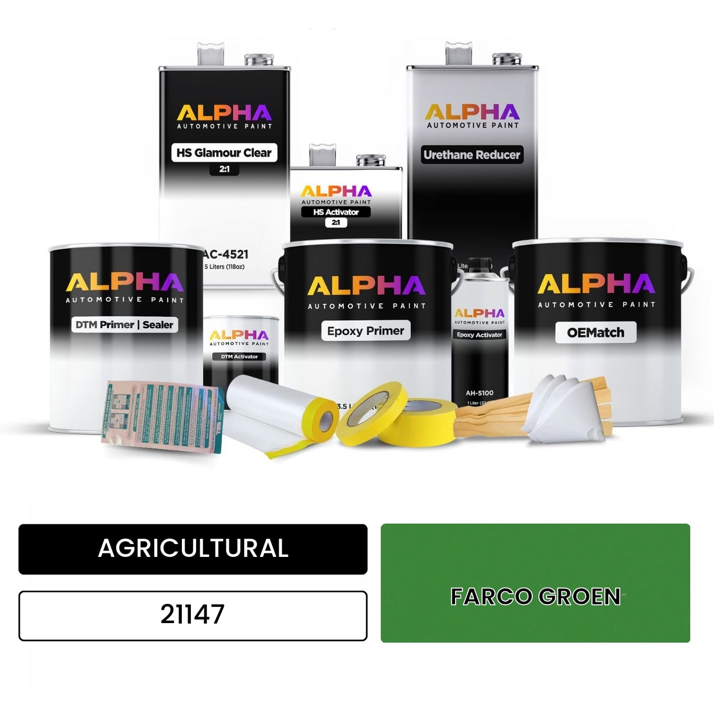 AGRICULTURAL FARCO GROEN 21147 OEMatch Vehicle Paint Kit