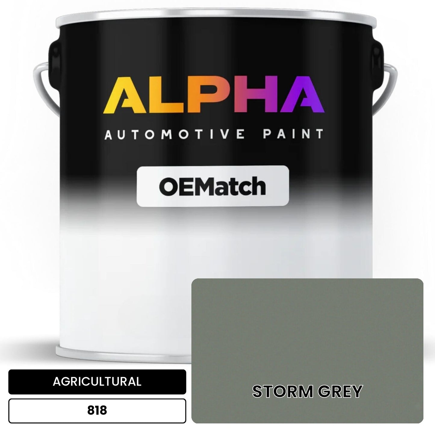 AGRICULTURAL STORM GREY 818 OEMatch Basecoat
