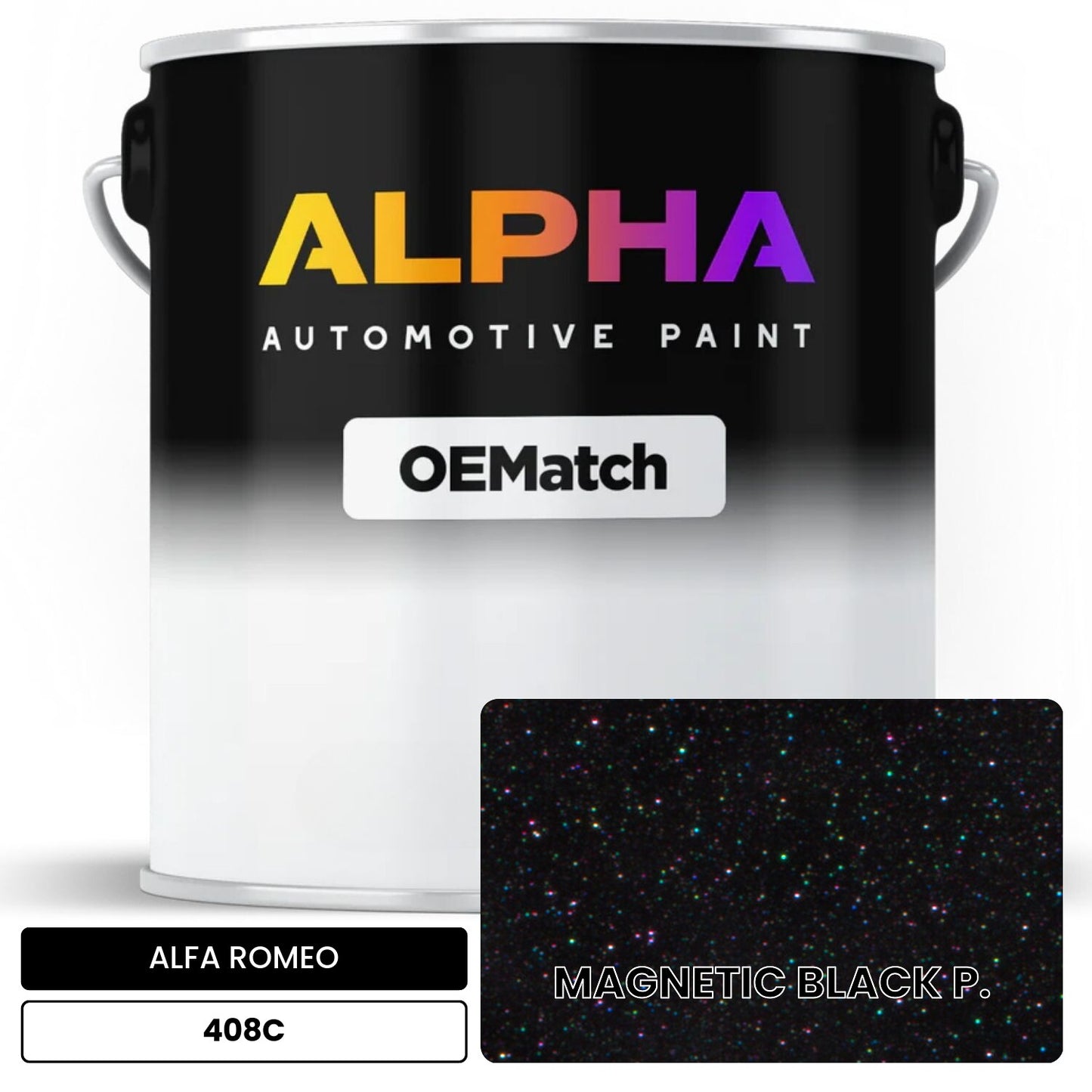 ALFA ROMEO MAGNETIC BLACK P. 408C OEMatch Basecoat