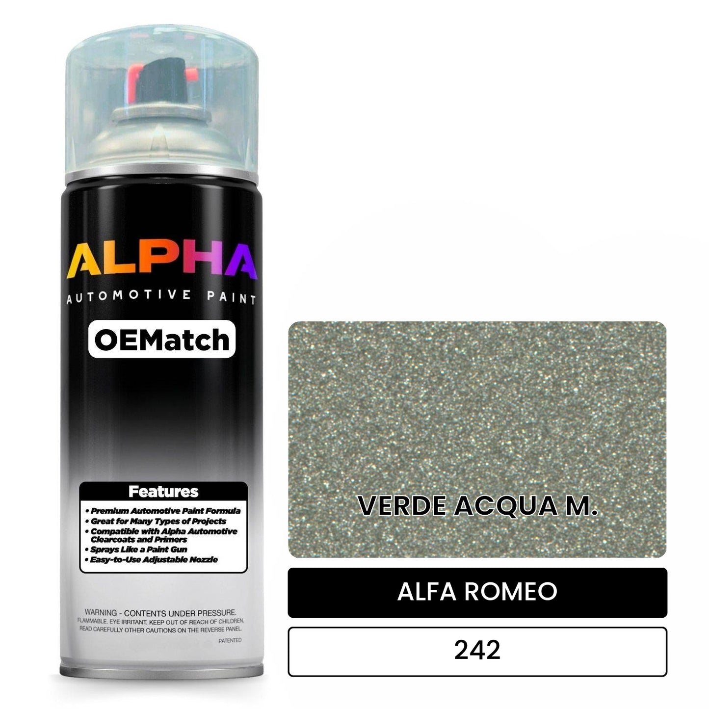 ALFA ROMEO VERDE ACQUA M. 242 OEMatch Spraycan
