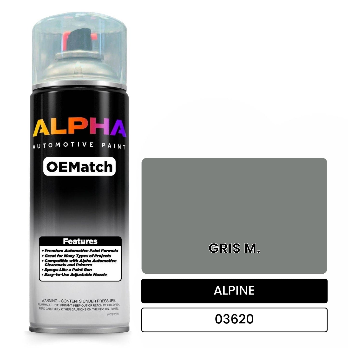 ALPINE GRIS M. 03620 OEMatch Spraycan