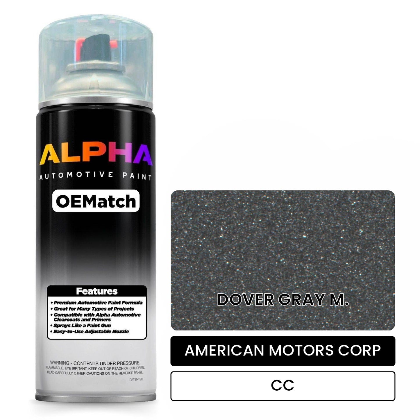 AMERICAN MOTORS CORP DOVER GRAY M. CC OEMatch Spraycan