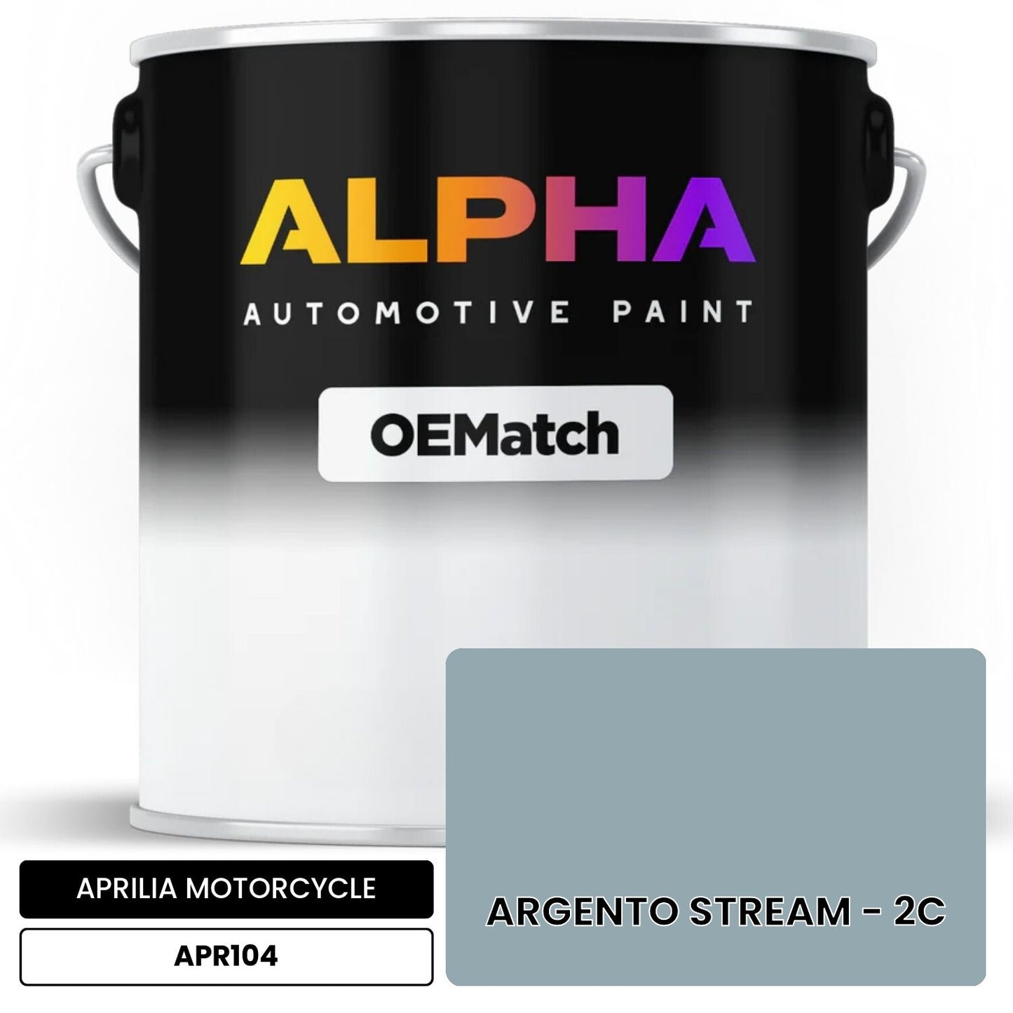 APRILIA MOTORCYCLE ARGENTO STREAM - 2C APR104 OEMatch Basecoat
