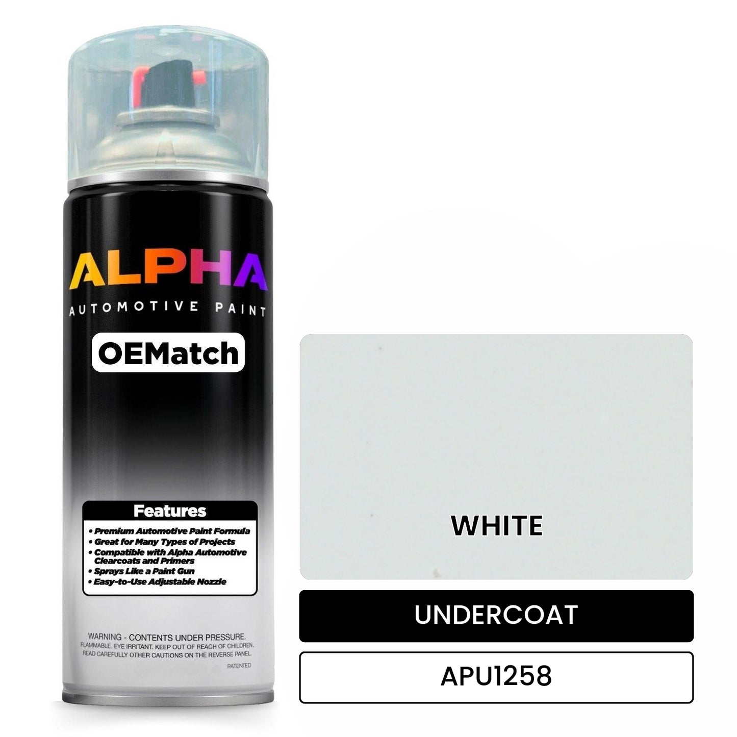 UNDERCOAT WHITE APU1258 OEMatch Spraycan