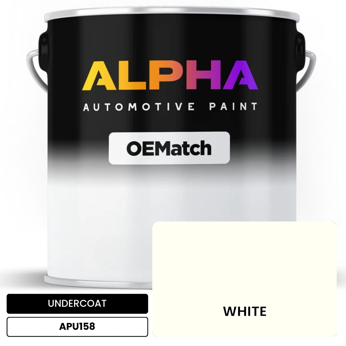 UNDERCOAT WHITE APU158 OEMatch Basecoat