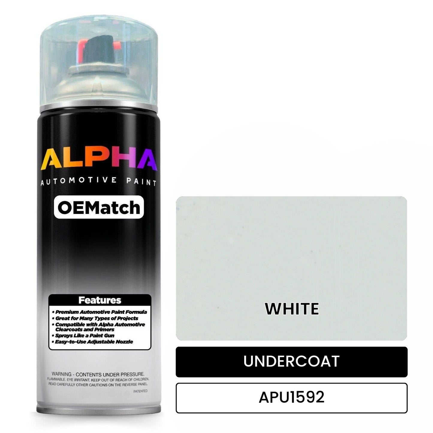 UNDERCOAT WHITE APU1592 OEMatch Spraycan