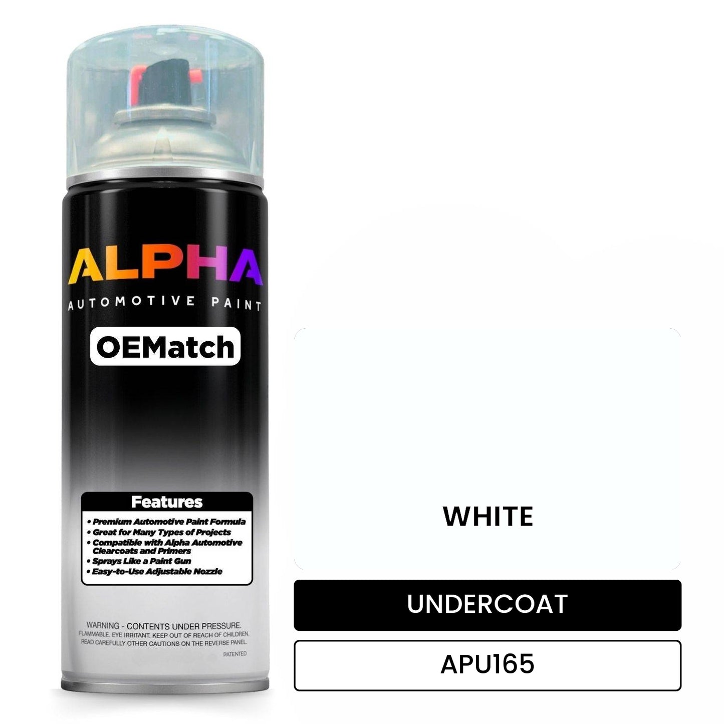 UNDERCOAT WHITE APU165 OEMatch Spraycan