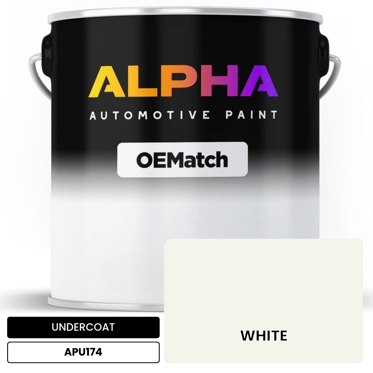 UNDERCOAT WHITE APU174 OEMatch Basecoat