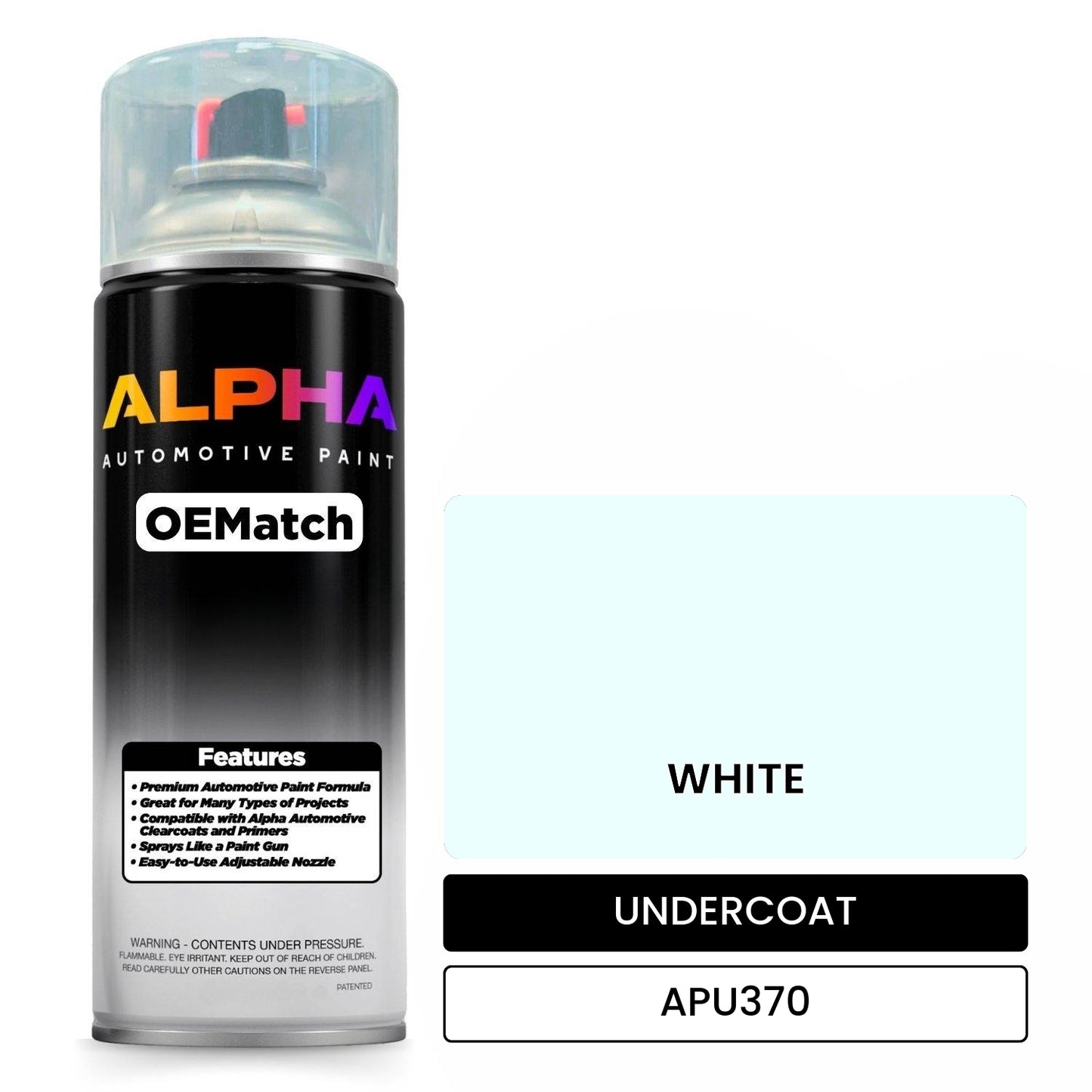 UNDERCOAT WHITE APU370 OEMatch Spraycan