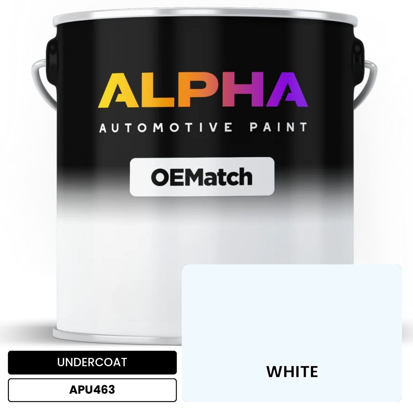 UNDERCOAT WHITE APU463 OEMatch Basecoat