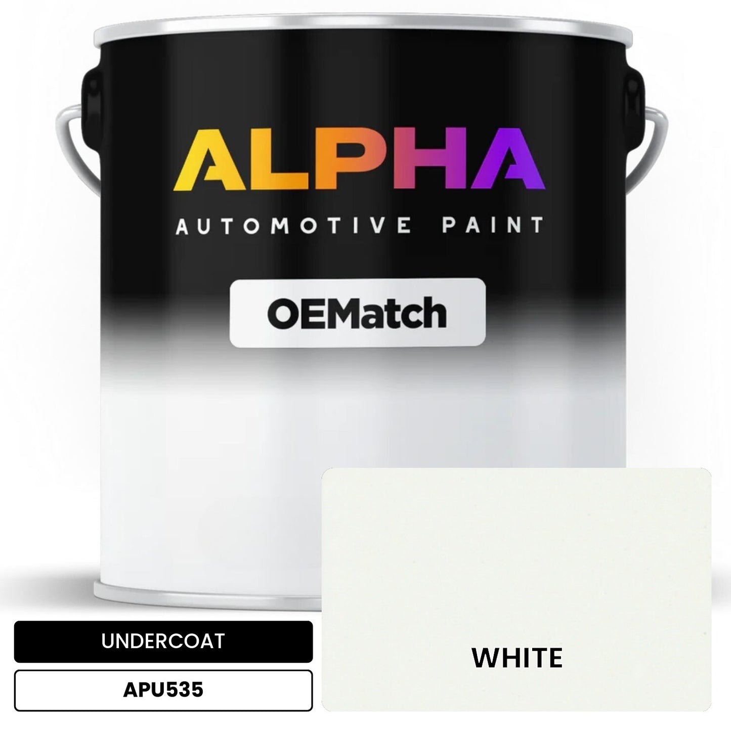 UNDERCOAT WHITE APU535 OEMatch Basecoat