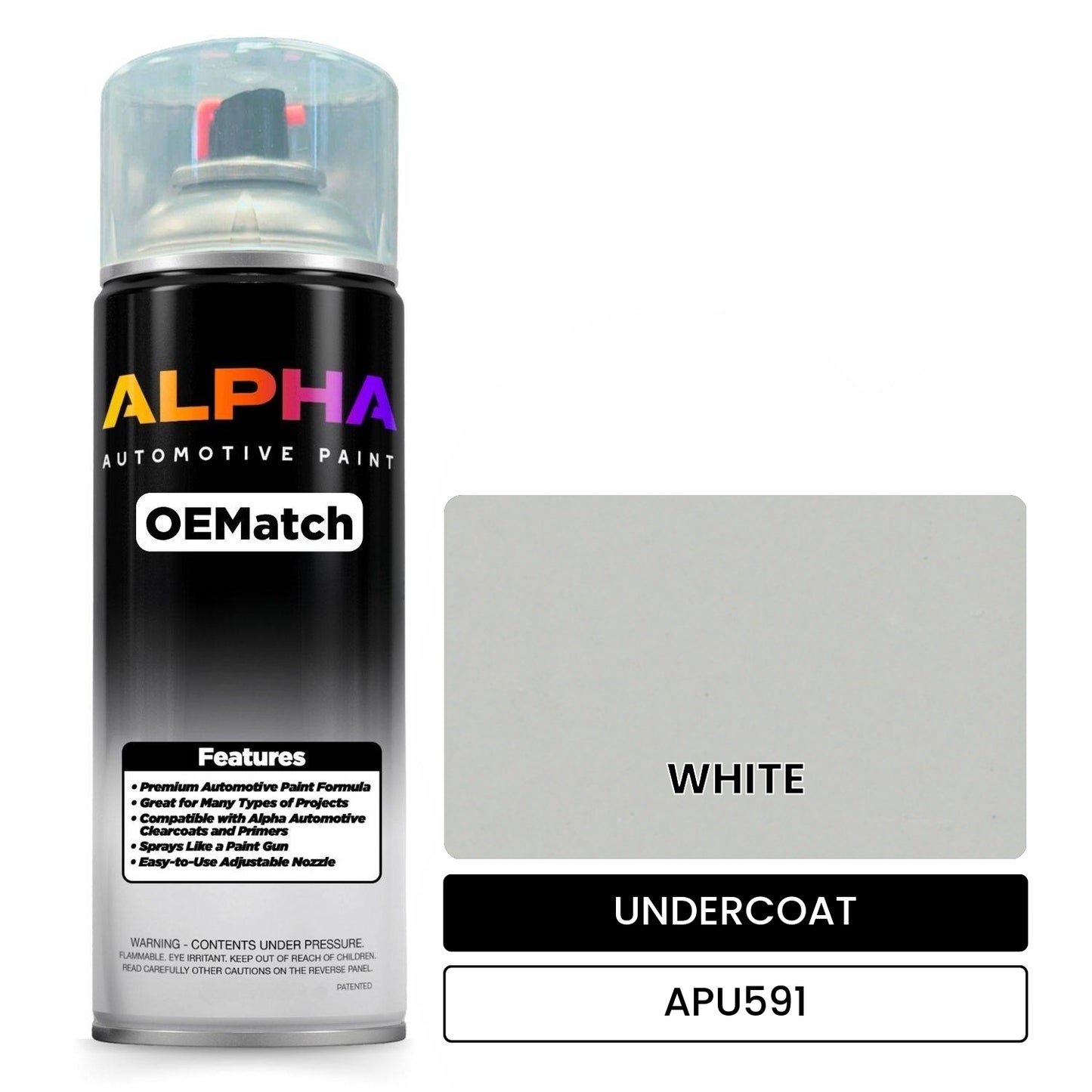 UNDERCOAT WHITE APU591 OEMatch Spraycan