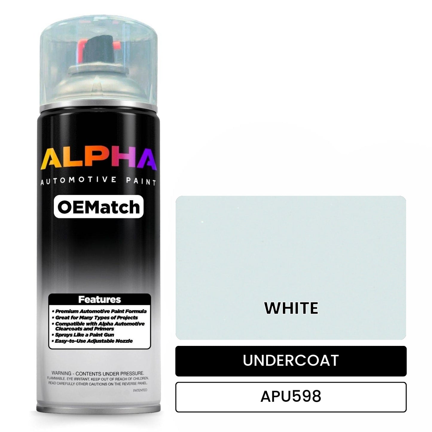 UNDERCOAT WHITE APU598 OEMatch Spraycan