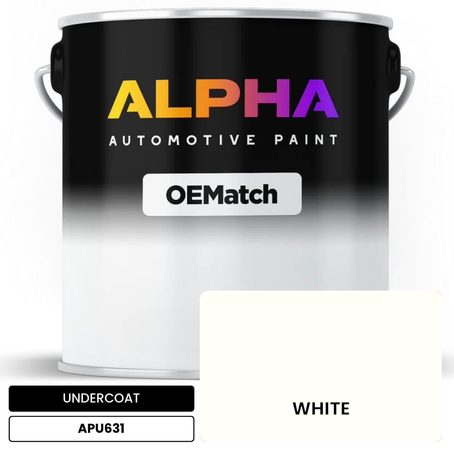 UNDERCOAT WHITE APU631 OEMatch Basecoat