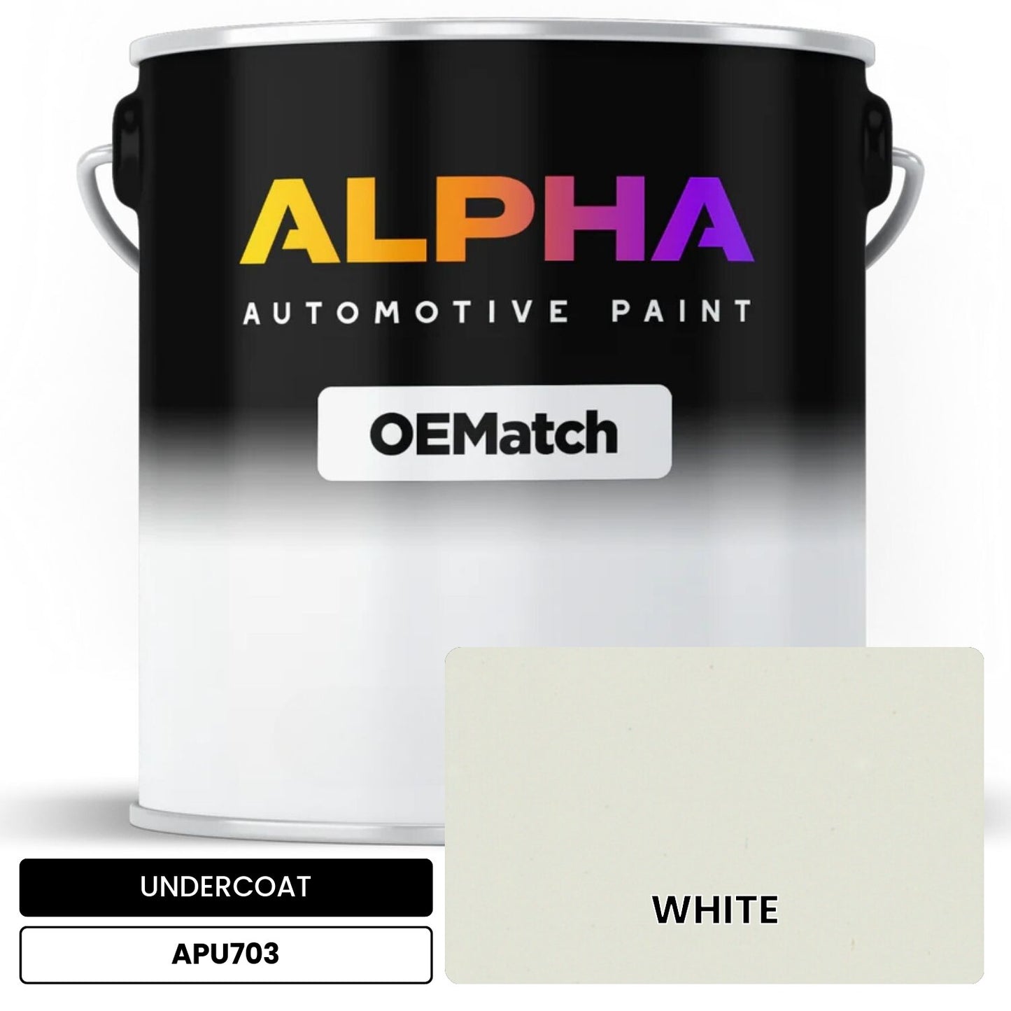 UNDERCOAT WHITE APU703 OEMatch Basecoat