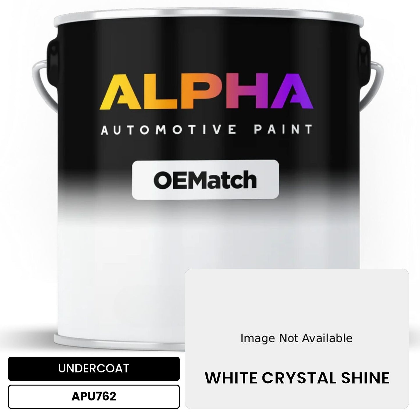 UNDERCOAT WHITE CRYSTAL SHINE APU762 OEMatch Basecoat