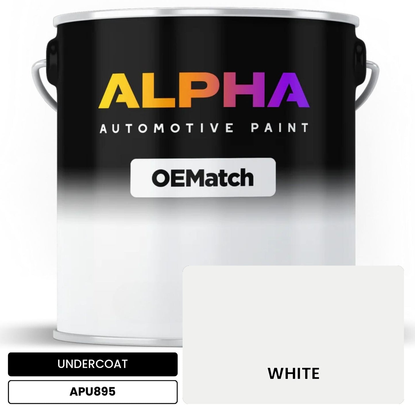 UNDERCOAT WHITE APU895 OEMatch Basecoat