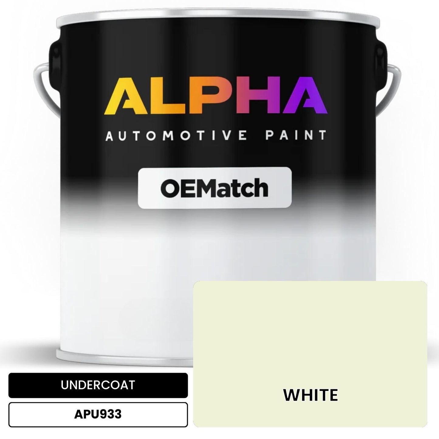UNDERCOAT WHITE APU933 OEMatch Basecoat