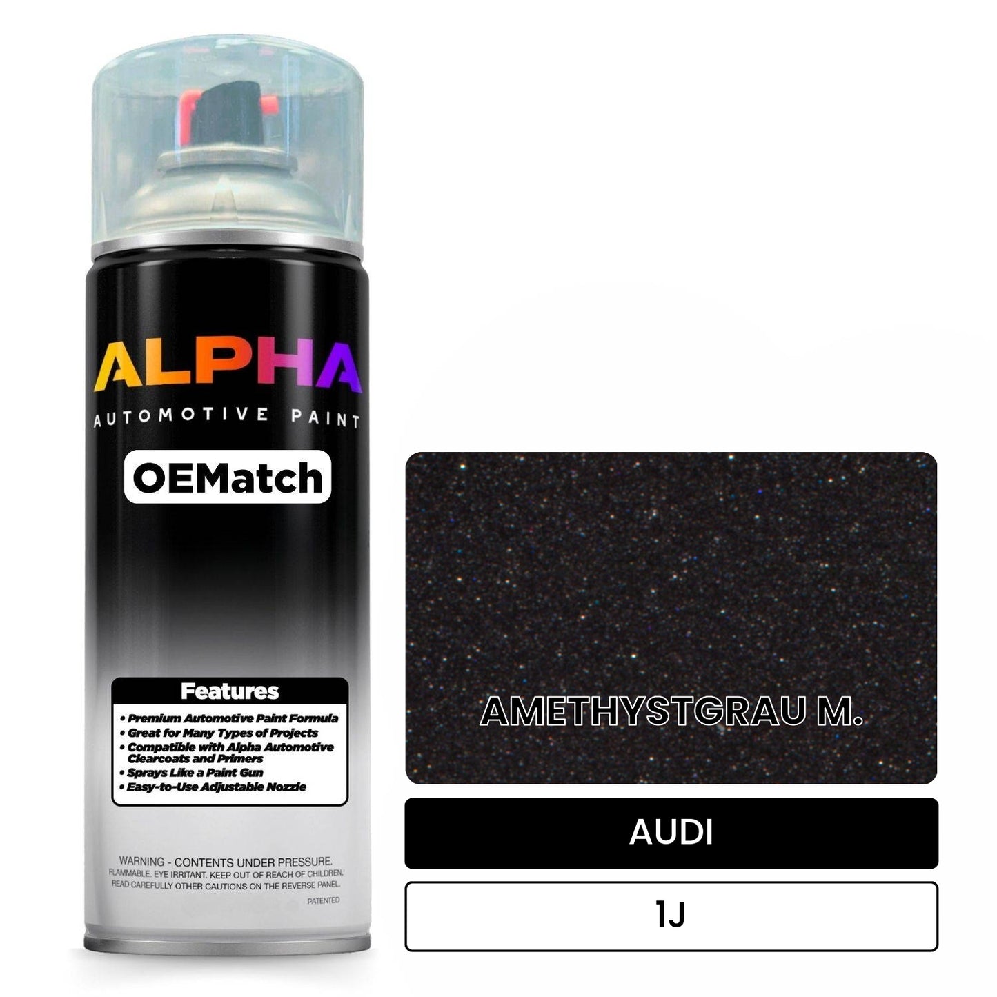 AUDI Amethyst Gray Metallic 1J OEMatch Spraycan