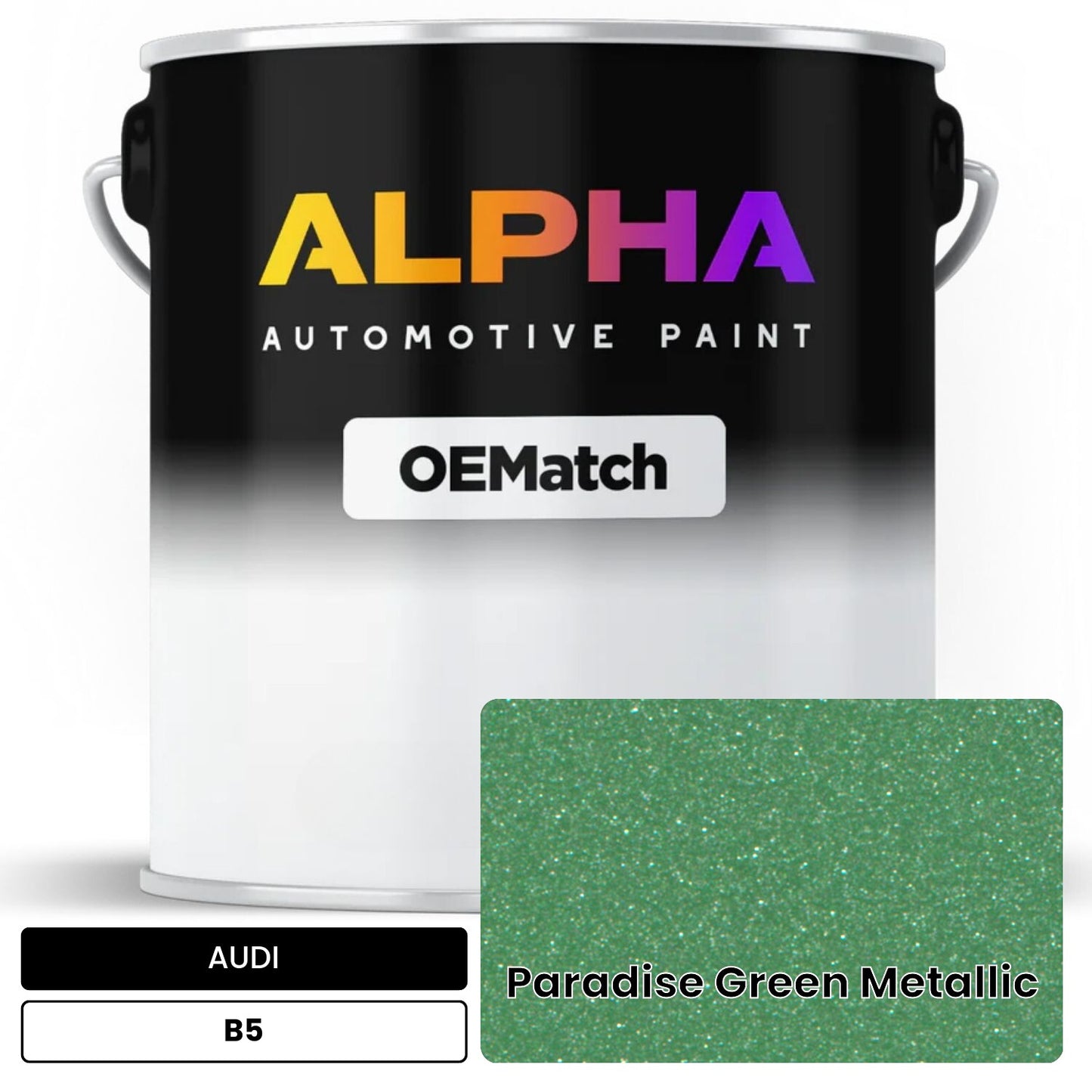 AUDI Paradise Green Metallic B5 OEMatch Basecoat