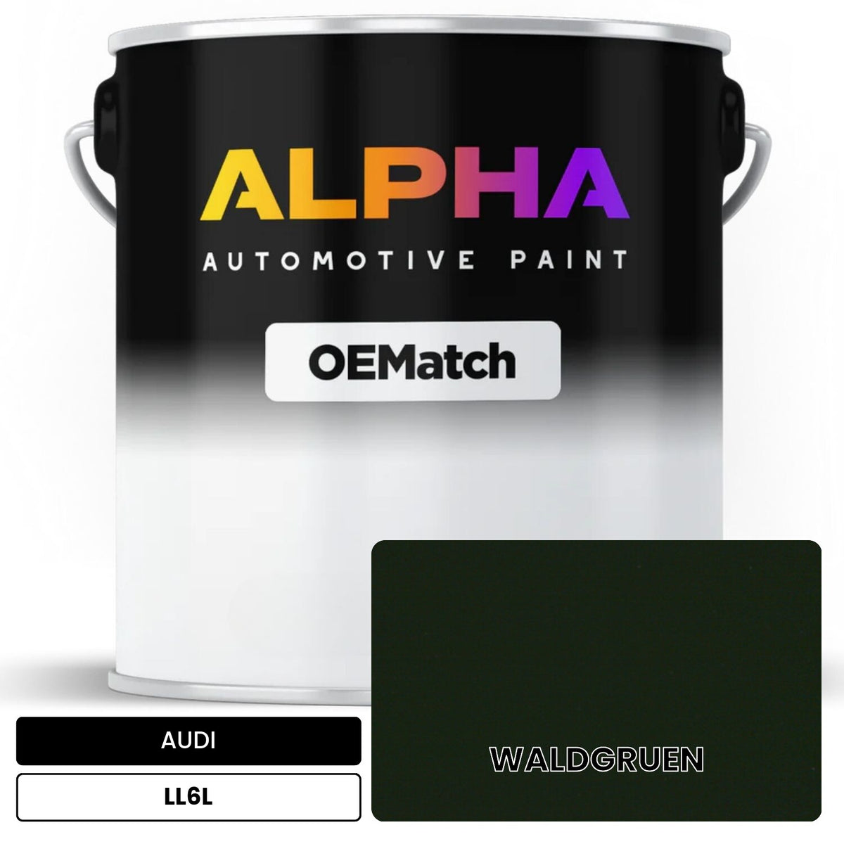 AUDI Forest Green LL6L OEMatch Basecoat