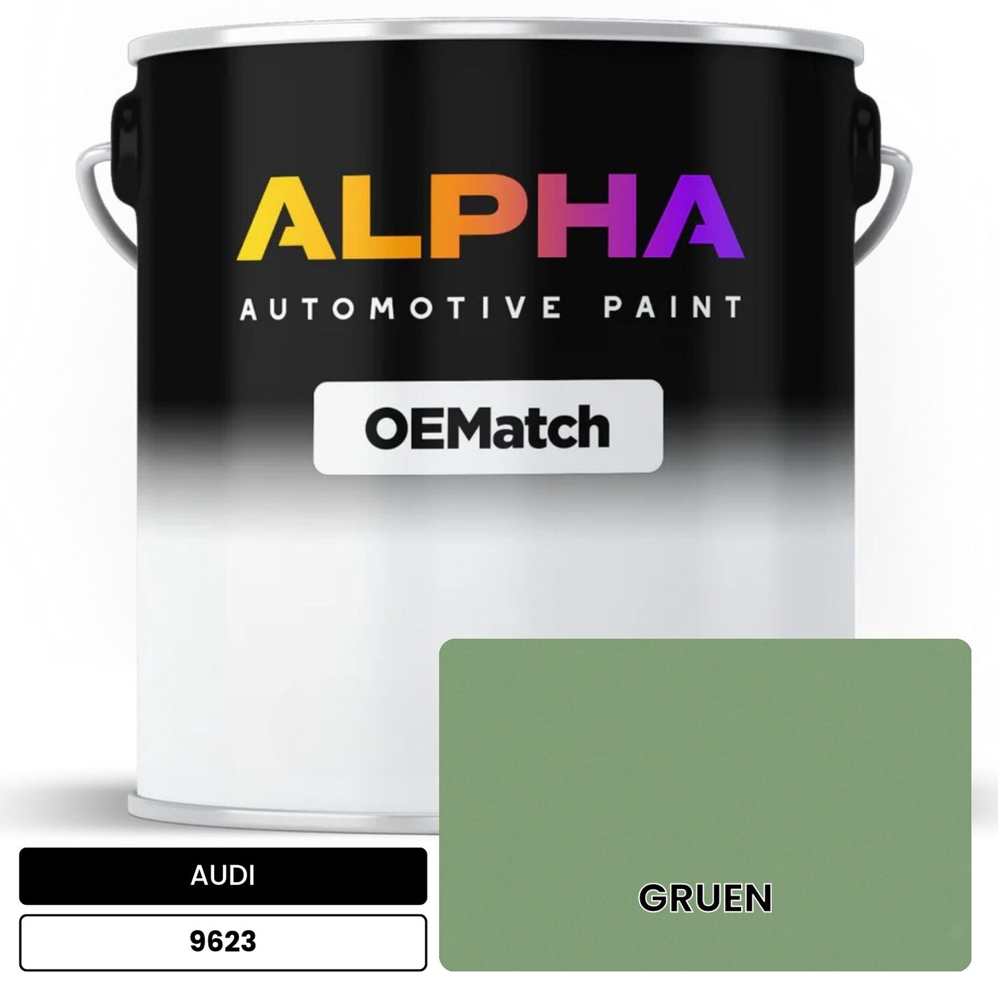 AUDI Green 9623 OEMatch Basecoat