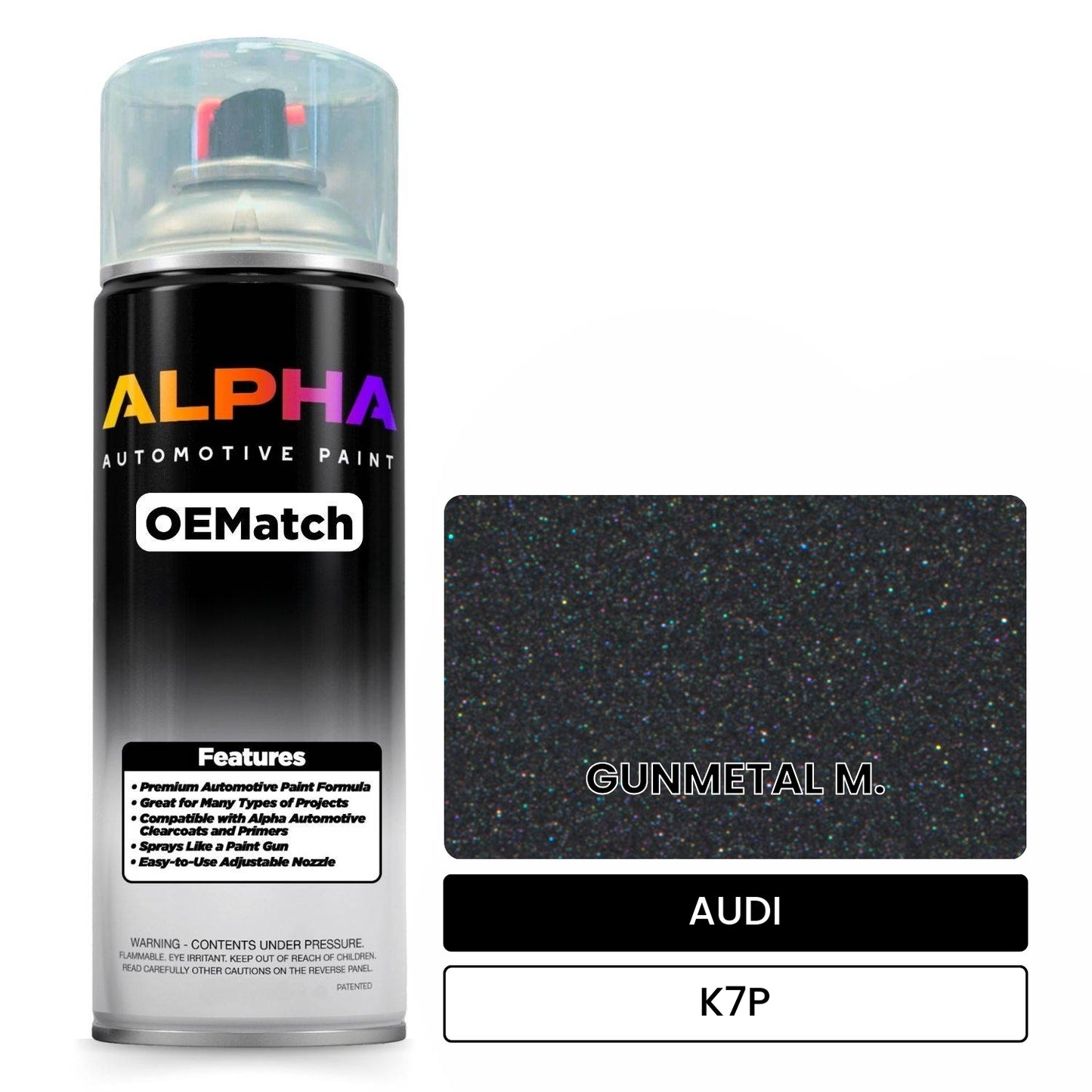 AUDI Gunmetal Gray K7P OEMatch Spraycan