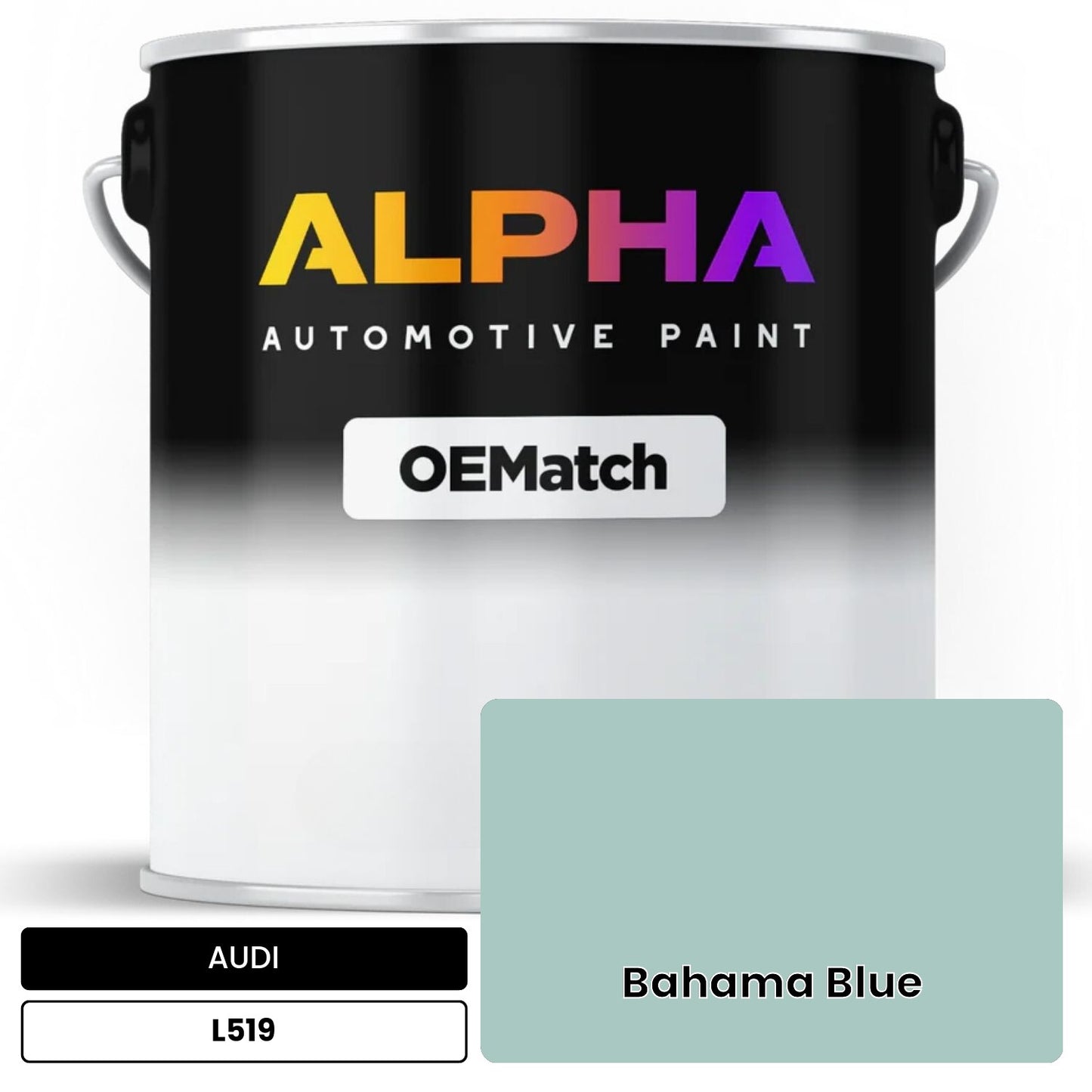 AUDI Bahama Blue L519 OEMatch Basecoat