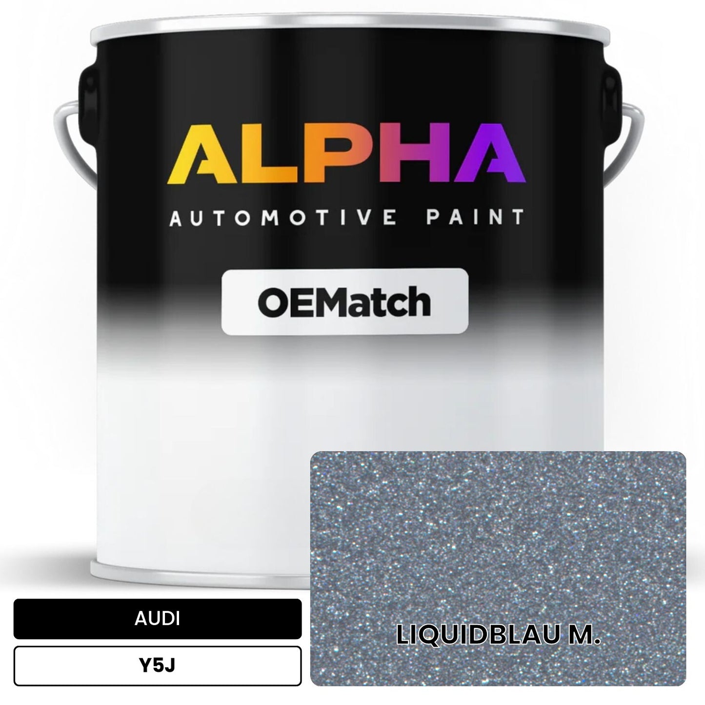 AUDI Liquid Blue Metallic Y5J OEMatch Basecoat