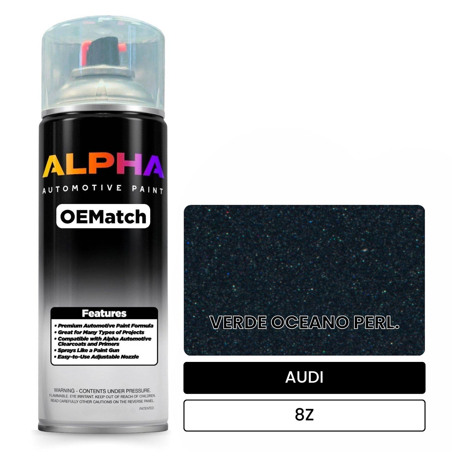 AUDI Ocean Green Pearl 8Z OEMatch Spraycan
