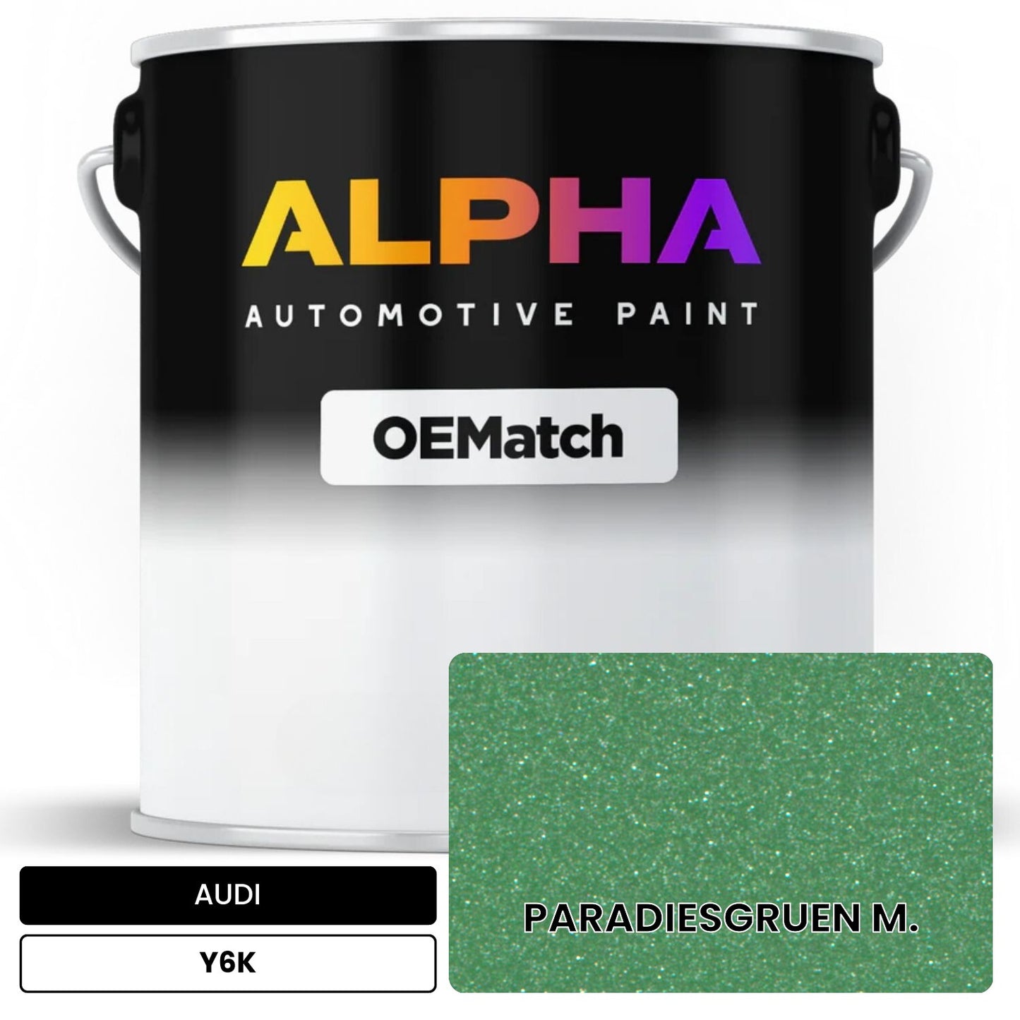 AUDI Paradise Green Metallic Y6K OEMatch Basecoat