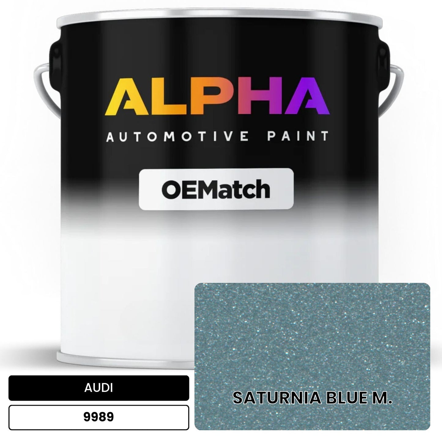 AUDI Saturnia Blue Metallic 9989 OEMatch Basecoat