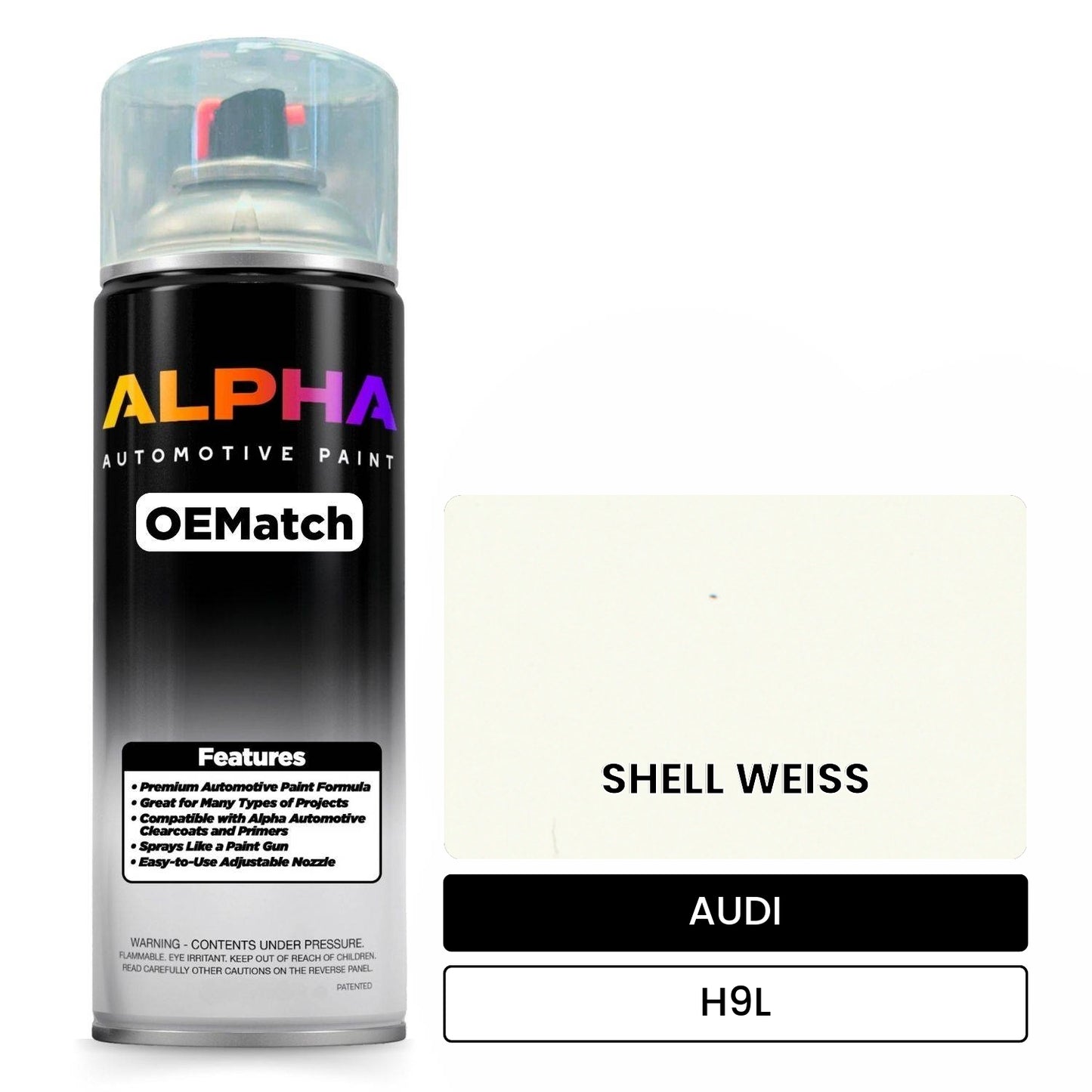 AUDI Shell White H9L OEMatch Spraycan