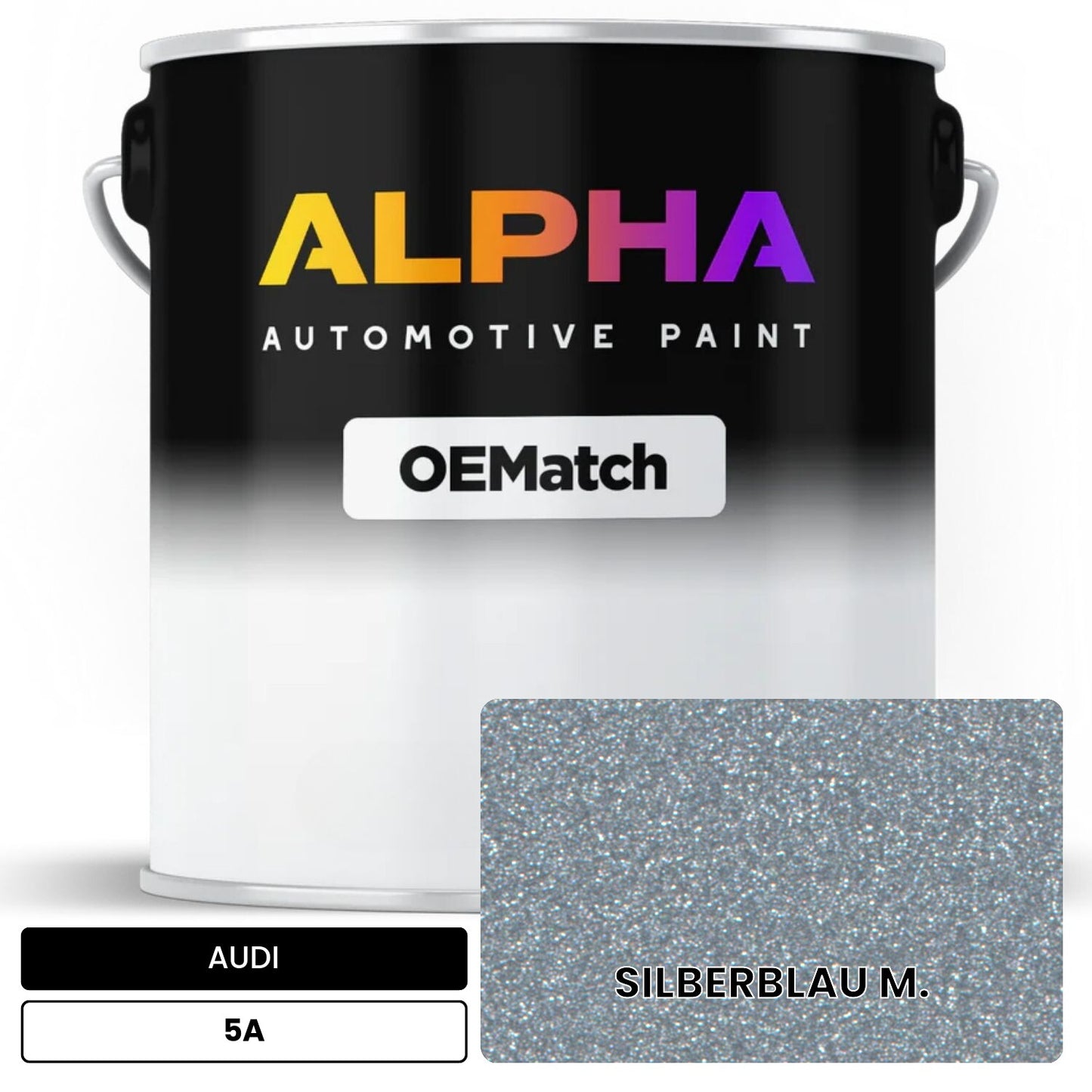 AUDI Silver Blue Metallic 5A OEMatch Basecoat