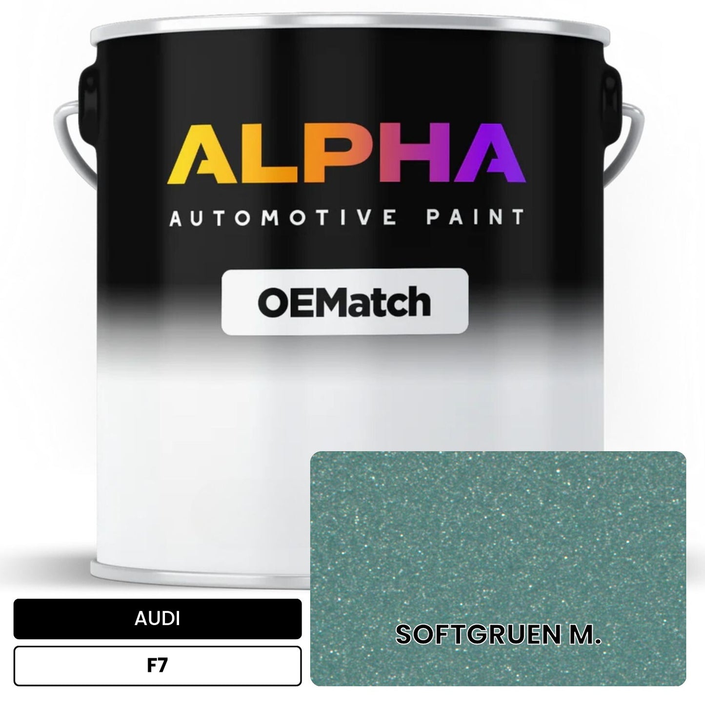 AUDI Soft Green Metallic F7 OEMatch Basecoat