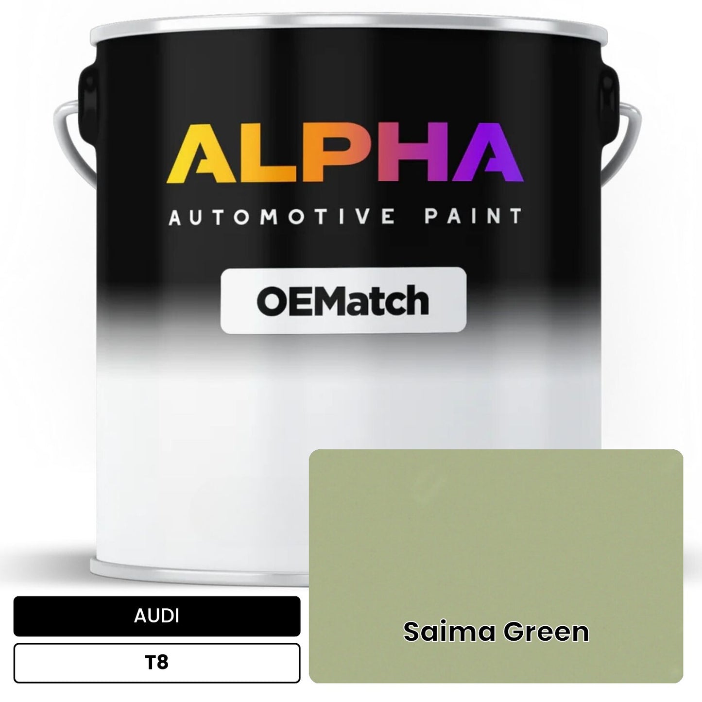AUDI Saima Green T8 OEMatch Basecoat