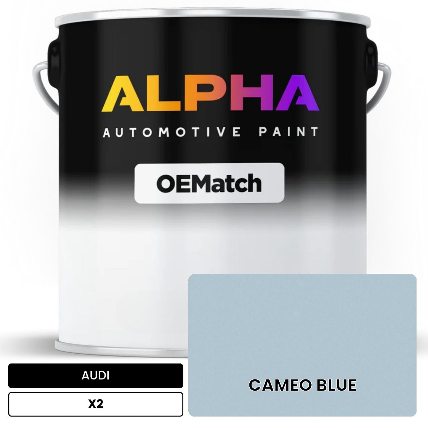 AUDI Vapor Blue X2 OEMatch Basecoat