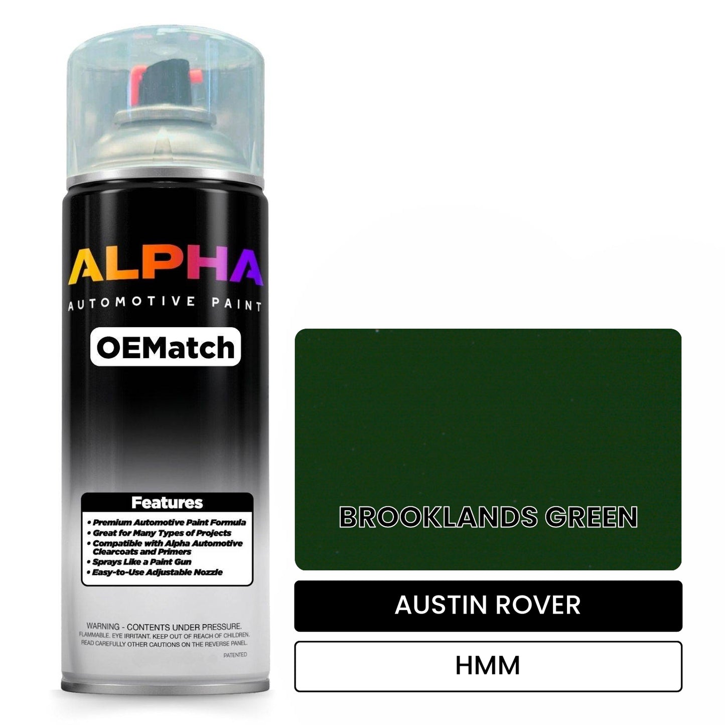 AUSTIN ROVER BROOKLANDS GREEN HMM OEMatch Spraycan